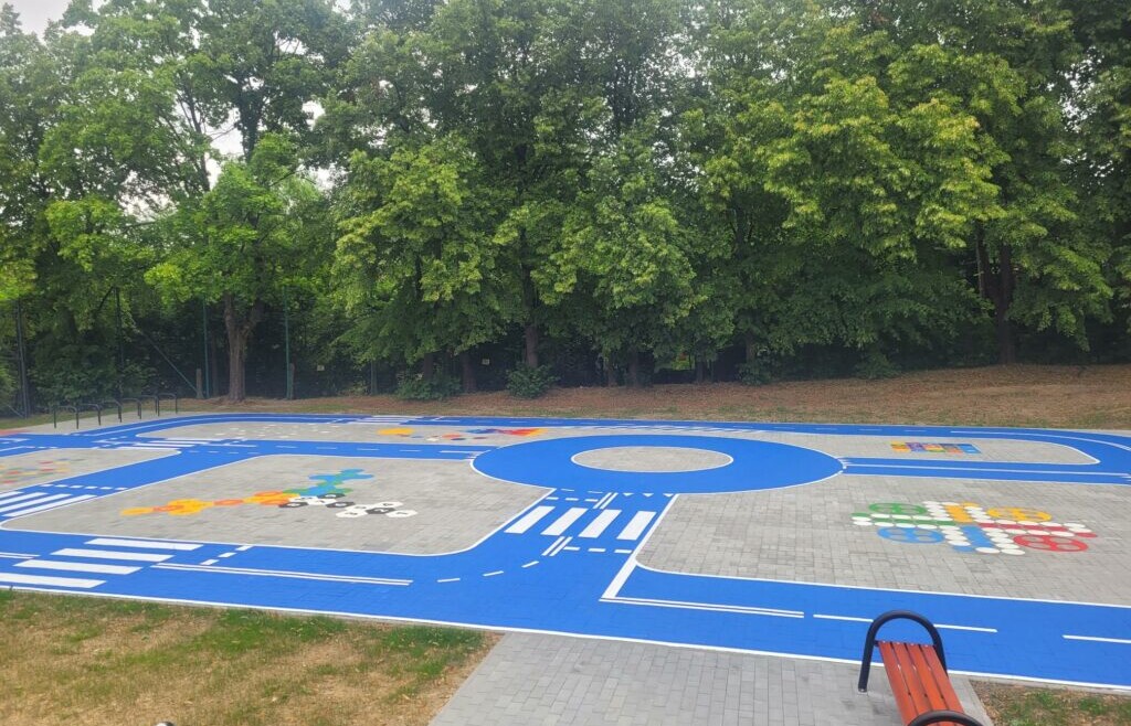 Miasteczko ruchu rowerowego przy SP 3 w Bielsku-Białej